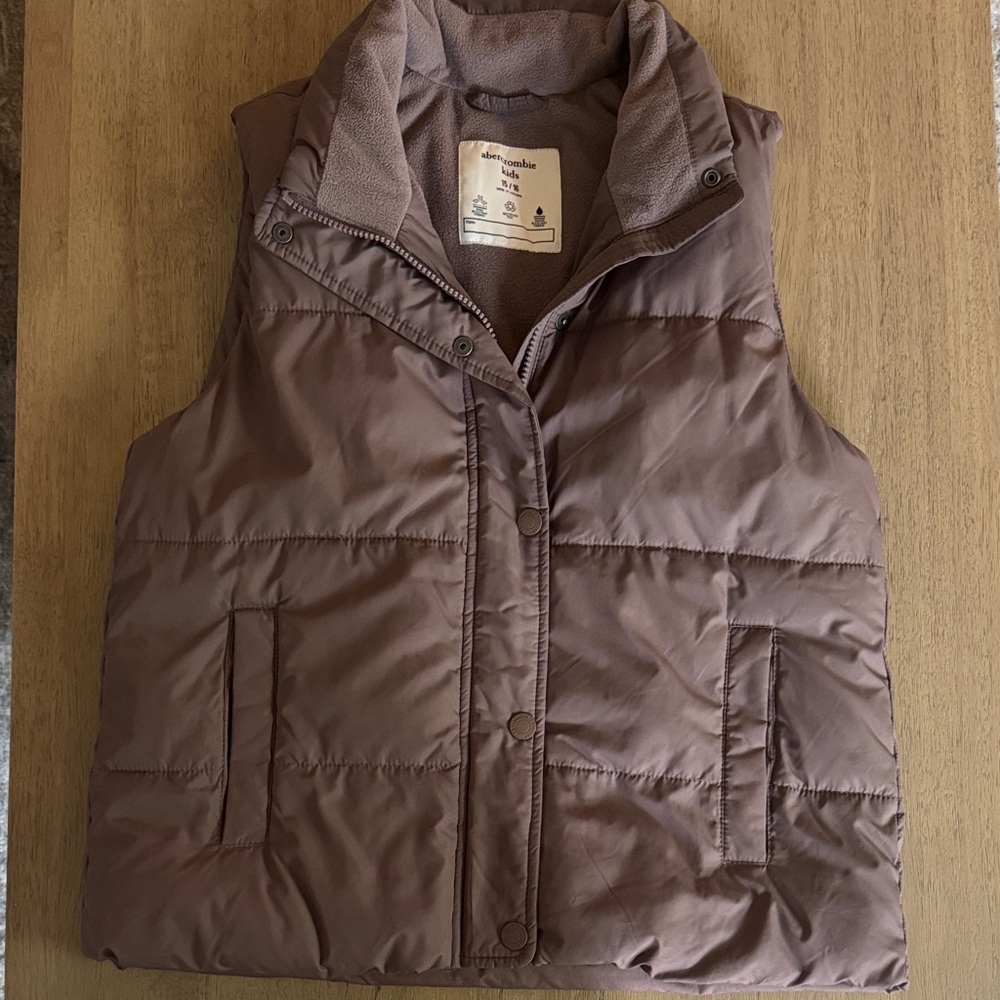 Abercrombie Kids Brown Puffer Vest